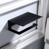 LuxuRoll Aluminium Toiletrolhouder met Telefoonplankje