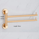 Vouwbaar Handdoekrek | 35–40 cm | Aluminiumlegering | Goud of Messing