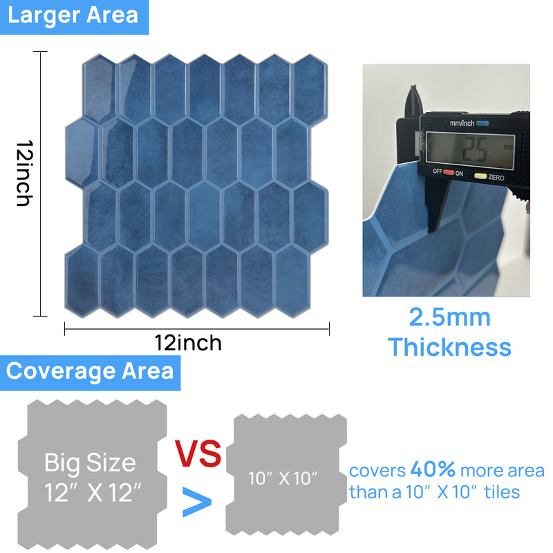 Zelfklevende 3D Wandtegels – PVC | Mat | Water- en Schimmelbestendig | 30 x 30 cm