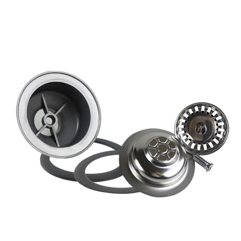 Talea RVS Gootsteenafvoer met Zeef – 114mm/110mm Pop-up Afvoerset