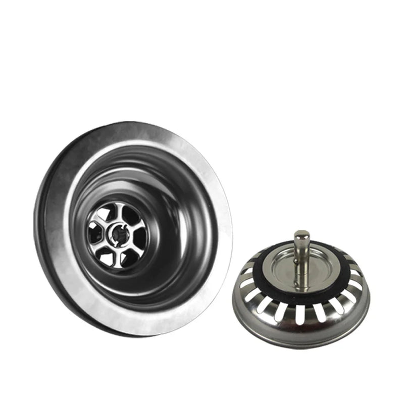 Talea RVS Gootsteenafvoer met Zeef – 114mm/110mm Pop-up Afvoerset