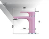 Amora Wastafelkraan – Stijlvolle Koud/Warm Waterkraan met Messing Behuizing