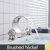 Suguword Wastafelkraan | 3-Gats | Dubbel Handvat