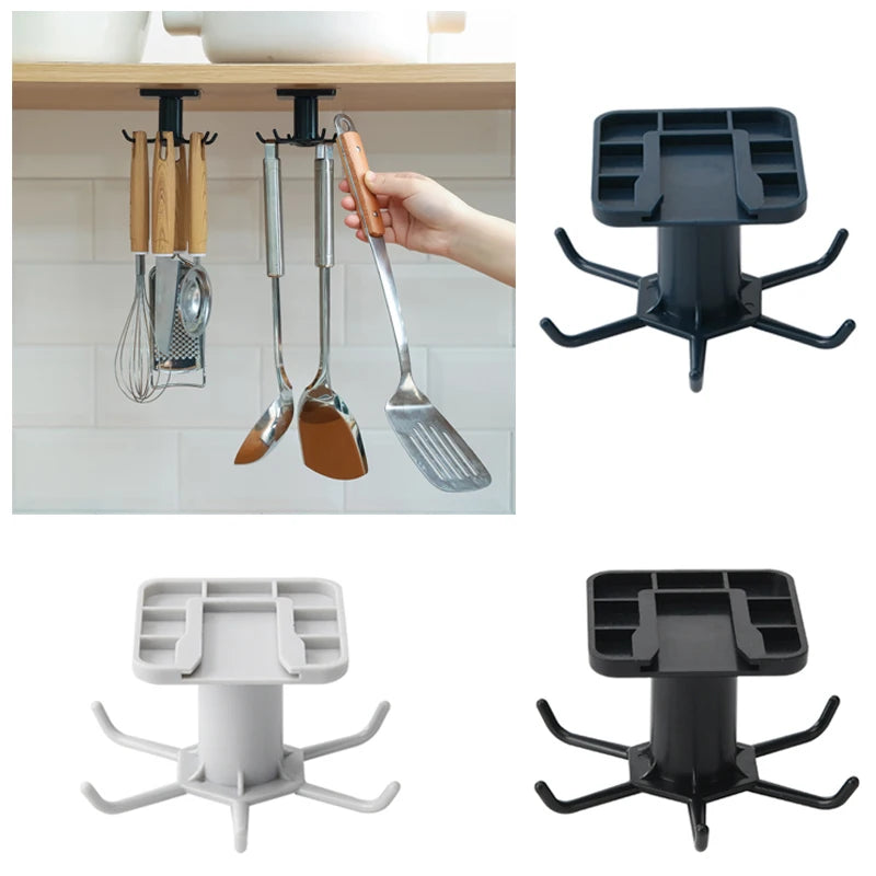 SpinHook360 – Draaibare Zelfklevende Haak Organizer voor Keuken & Badkamer