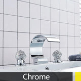 Suguword Wastafelkraan | 3-Gats | Dubbel Handvat