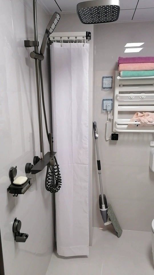 EasyTimes 2025 Opvouwbare Douchegordijn Set