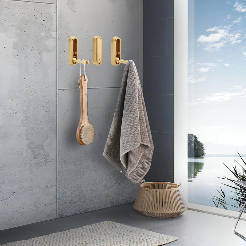 FoldMate 4-delige Set – Opklapbare Wandhaak van Zinklegering