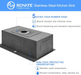 Zwarte Keukenspoelbak – Enkelbak | Topmount | 304 RVS | 9 Inch Diep
