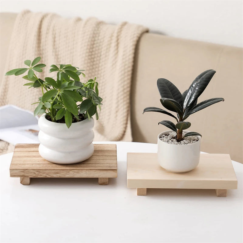 RustiTray – Houten Verhoogde Decoratieve Opbergstandaard