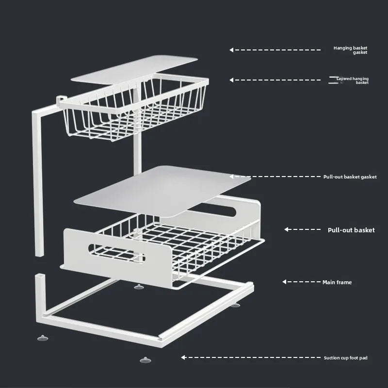 AquaStor Versterkt Keuken Gootsteen Opbergrek