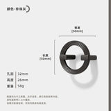 Cirkelvormig Meubelhandvat – Zinklegering | 64–256 mm Boorafstand | Nieuwe Chinese Stijl