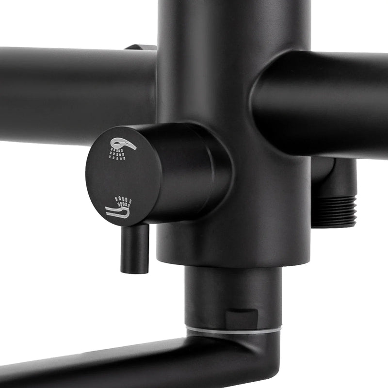 AquaFlex Wandkraan met Zijspuit – 360° Draai