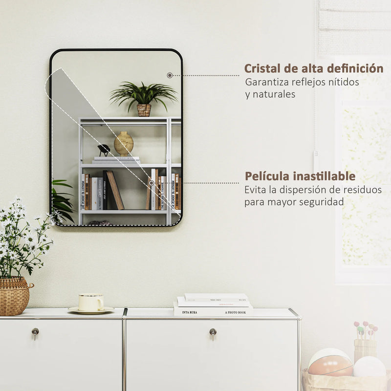 HOMCOM Luxe Badkamerspiegel 60x80cm