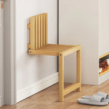 Ultra-Slanke Inklapbare Wandkruk – Ruimtebesparende Massief Bamboe Ingangsbank