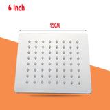 Vierkante Regendouchekop | Roestvrij Staal| Hoge Druk | Plafondmontage