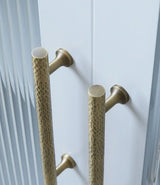 Vintage Handgehamerde Messing Kast- en Ladegrepen – Bronzen Meubelgrepen