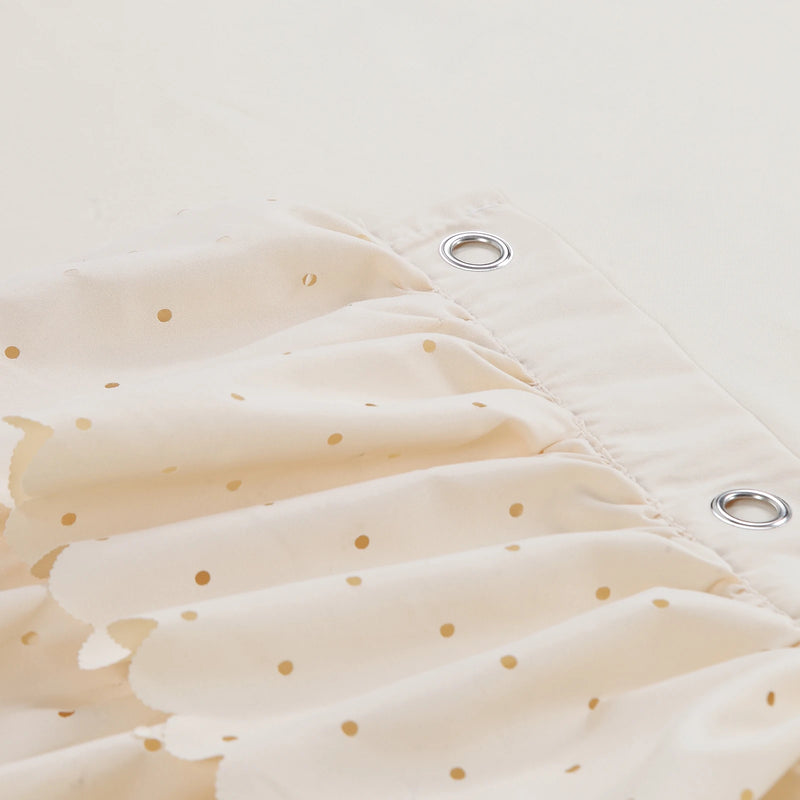 BohoChic Douchegordijn – Beige/Oud Ivoor