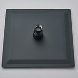 Vierkante Regendouchekop | Mat Zwart – Wand- & Plafondmontage | 360° Roteerbaar