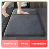 AquaVelours Super Absorberende Badmat – Ultra Antislip Deurmat van Koraalfluweel