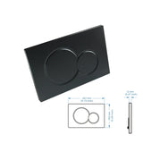 Dubbele Spoelplaat Zwart | Inclusief Frame & Spoelhevelkit