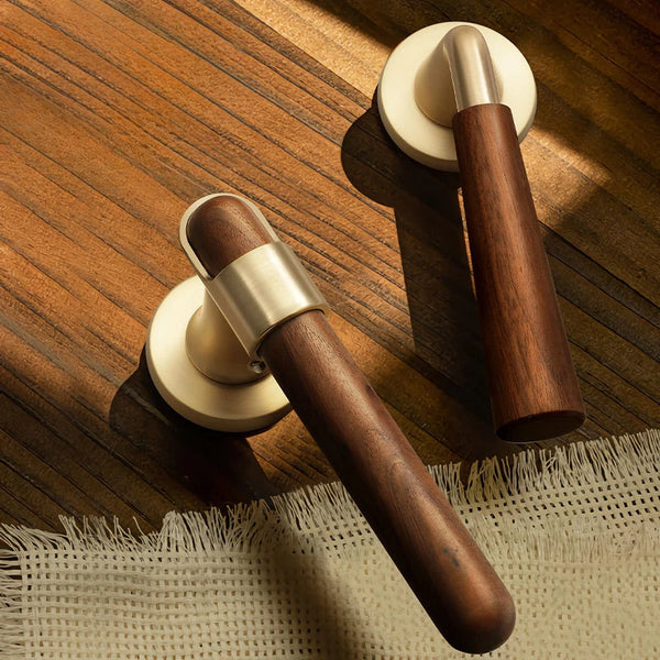 Walnoir Retro Houten Deurslot