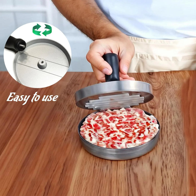GrillMaster Burgerpers – Aluminium Hamburger Vorm voor Perfecte BBQ Burgers