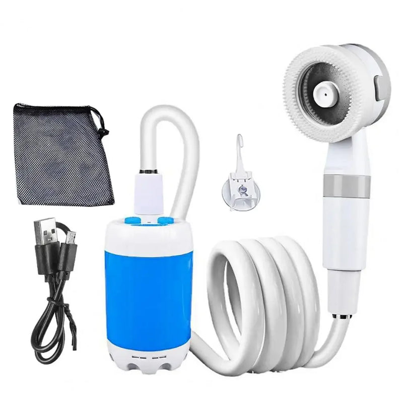 AquaNomad SmartCamp Douche – Draagbare Campingdouche met Oplaadbare Pomp & Slimme Digitale Regelaar