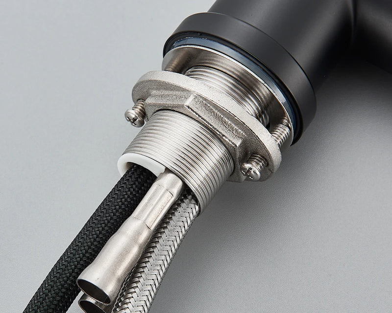 FlexiJet Zwarte Uittrekbare Keukenkraan