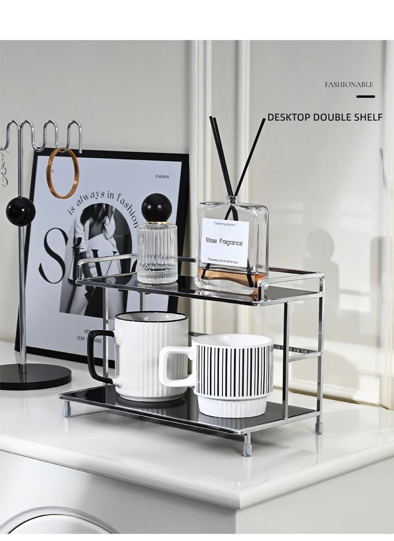 MetaRack Dubbel Laags Metalen Opbergrek