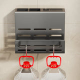 ChefSpace Wandgemonteerd Messenrek met Snijplankhouder – Roestvrijstaal