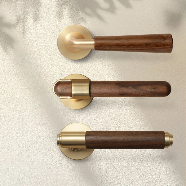 Walnoir Retro Houten Deurslot