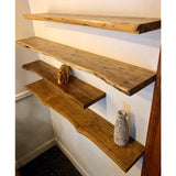 TimberEdge Rustieke Massief Houten Zwevende Plank