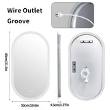 Ovale LED Badkamerspiegel | 80x50 / 100x50 / 120x60 cm | Anti-Condens & Dimbaar Licht