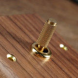 RetroLux Zwart Walnoot 1–4 Gang Wandschakelaar met Messing Toggle