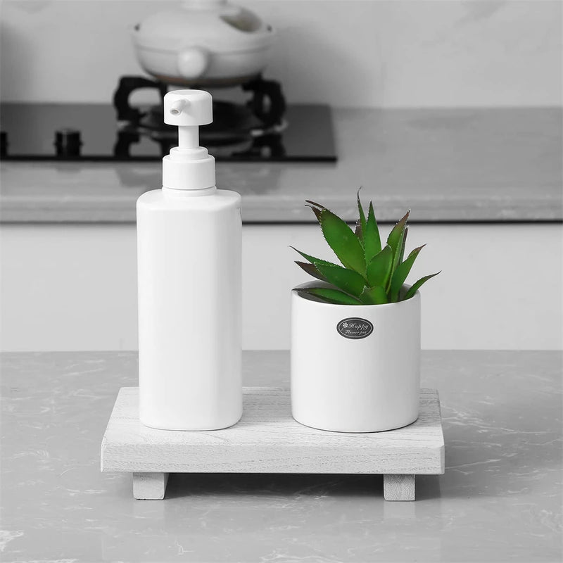 RustiTray – Houten Verhoogde Decoratieve Opbergstandaard