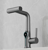 AquaGlow Waterval Wastafelkraan met Digitale Temperatuurweergave