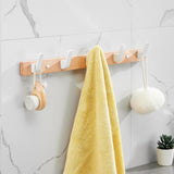 SARIHOSY Luxe Zwarte Houten Wandkapstok