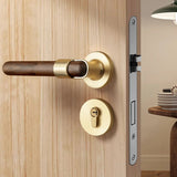 Walnoir Retro Houten Deurslot