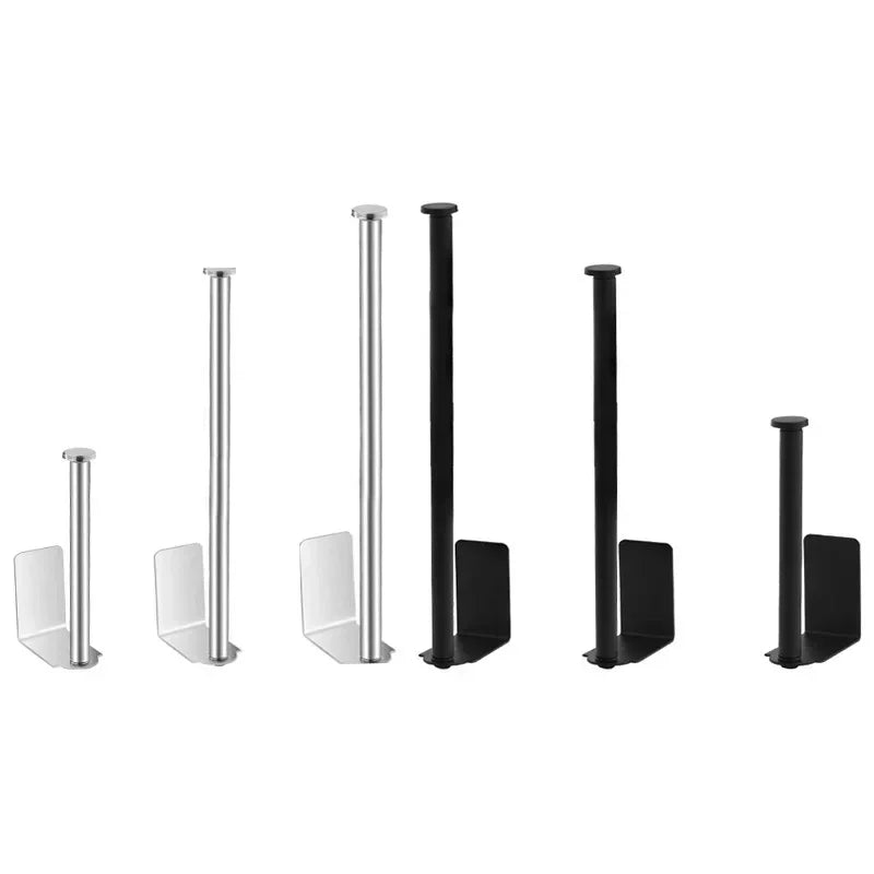 LUXROLLO - Zelfklevende RVS Toiletrolhouder (Verlengd & Zonder Boren)