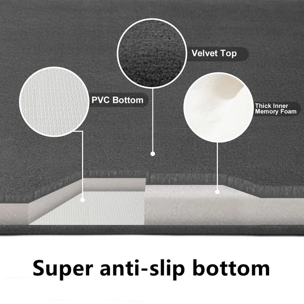 AquaVelours Super Absorberende Badmat – Ultra Antislip Deurmat van Koraalfluweel
