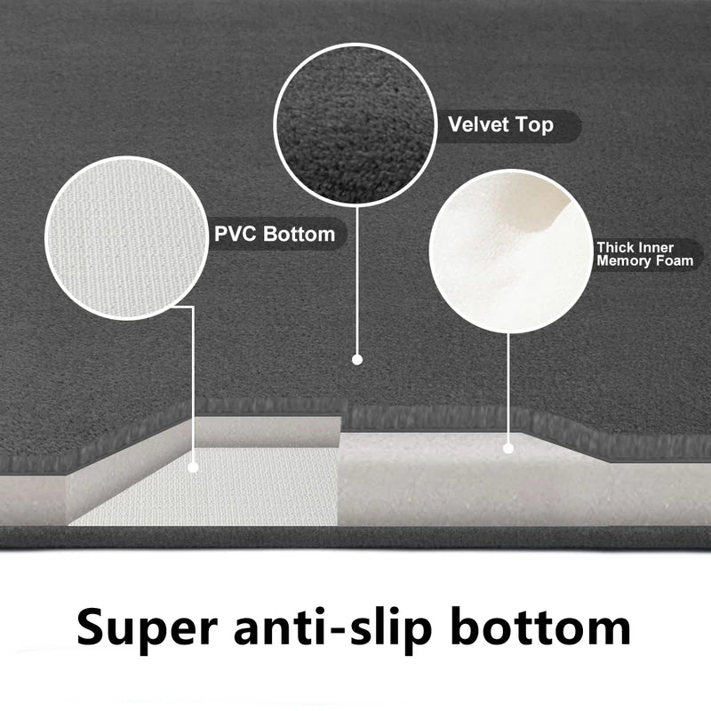 AquaVelours Super Absorberende Badmat – Ultra Antislip Deurmat van Koraalfluweel
