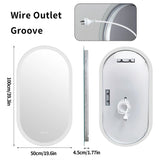 Ovale LED Badkamerspiegel | 80x50 / 100x50 / 120x60 cm | Anti-Condens & Dimbaar Licht