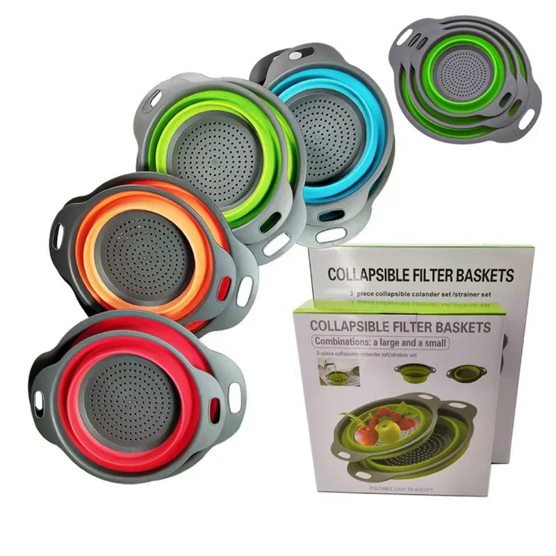 FlexiDrain – Opvouwbare Siliconen Groente- en Fruitwasmand