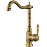 Antieke Wasbakkraan – 360° Draaibaar | Warm & Koud Water | Gouden Afwerking