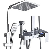 Thermostatische Doucheset – Geborsteld Goud | Messing & ABS | Verstelbare Hoogte | 20 Inch Vierkante Douchekop