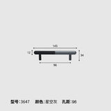 Modern Meubelhandvat – Aluminiumlegering | Diverse Maten | Inclusief Schroeven