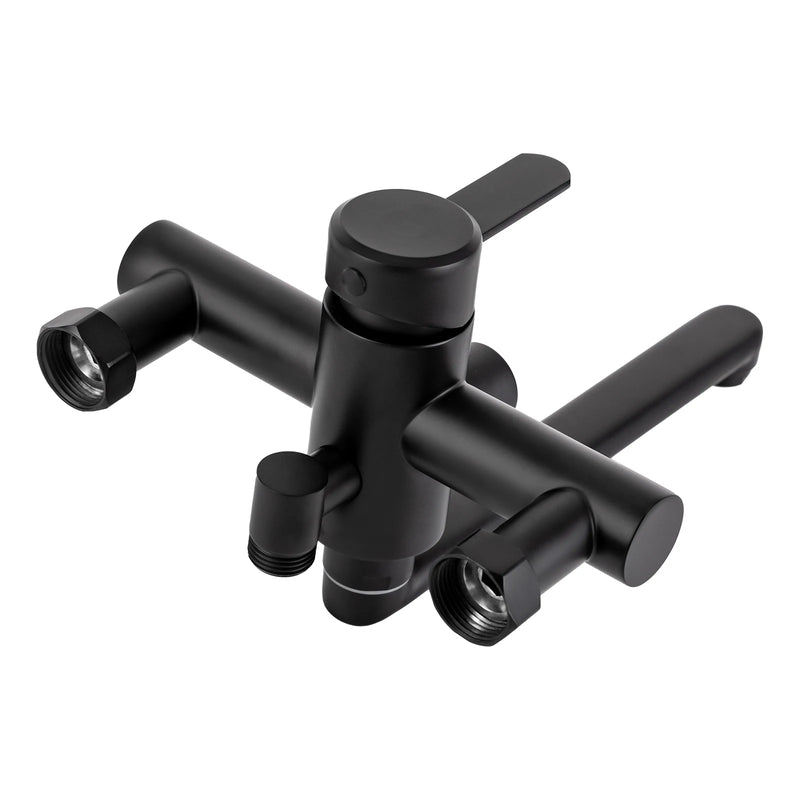 AquaFlex Wandkraan met Zijspuit – 360° Draai