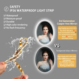 Luxe Ronde LED Badkamerspiegel | 60x80 cm | Frameloos | Touchbediening & Anti-condens