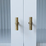 Vintage Handgehamerde Messing Kast- en Ladegrepen – Bronzen Meubelgrepen