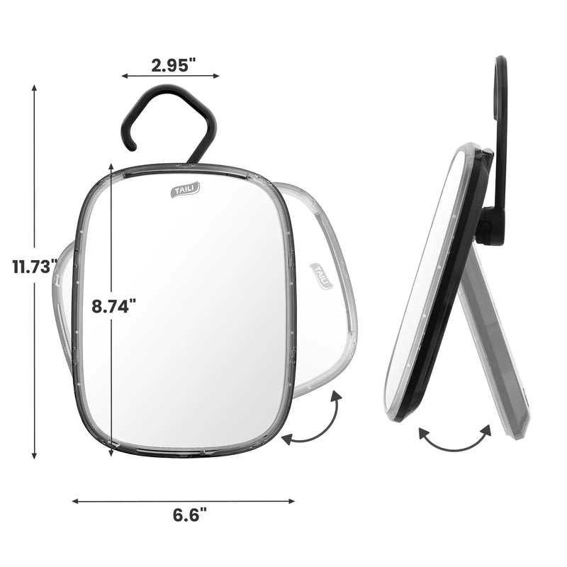 ClearView Douchespiegel – Condensvrije Spiegel voor Scheren & Reizen